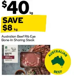 Woolworths Australian beef rib eye bone offer