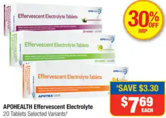 Direct Chemist Outlet Apohealth Effervescent Electrolyte offer