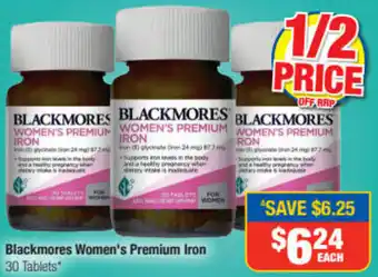 Direct Chemist Outlet Blackmores Women's Premium Iron offer