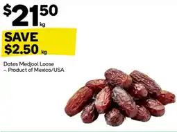 Woolworths Dates medjool loose offer