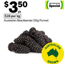 Woolworths Australian blackberries punnet offer