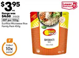 Woolworths Sunrice microwave rice family pack offer