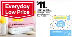 Woolworths Little one's baby wipes fragrance free offer