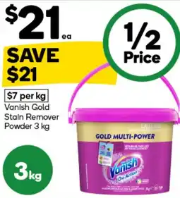 Woolworths Vanish gold stain remover powder offer