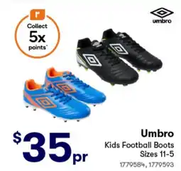Woolworths Kids football boots offer