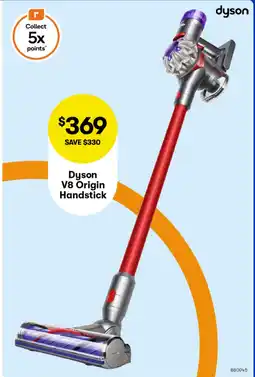 Woolworths Dyson v8 origin handstick offer