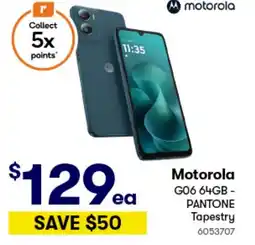 Woolworths Motorola g06 64gb - pantone tapestry offer