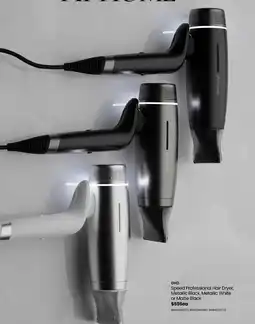 Myer Ghd speed professional hair dryer, metallic black, metallic white or matte black offer