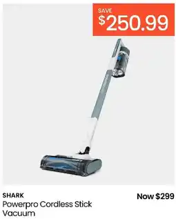 Myer Shark powerpro cordless stick vacuum offer