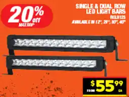 Autopro Single & dual row led light bars offer