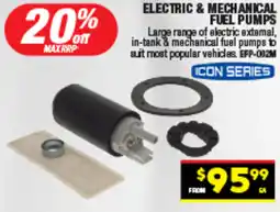 Autopro Electric & mechanical fuel pumps offer