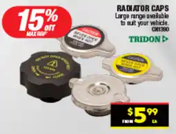 Autopro Radiator caps offer