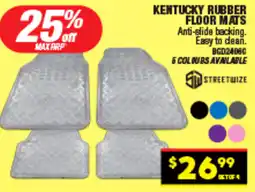 Autopro Kentucky rubber floor mats offer