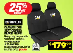 Autopro Canvas icon seat covers black front offer