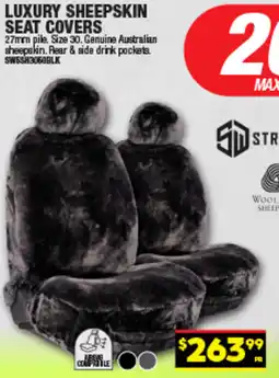 Autopro Luxury sheepskin seat covers offer