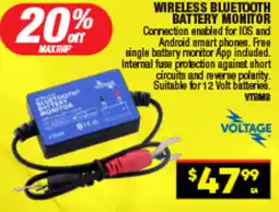Autopro Wireless bluetooth battery monitor offer