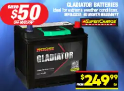 Autopro Gladiator batteries offer