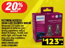 Autopro Ultinon access 2500 led globes 6000k offer