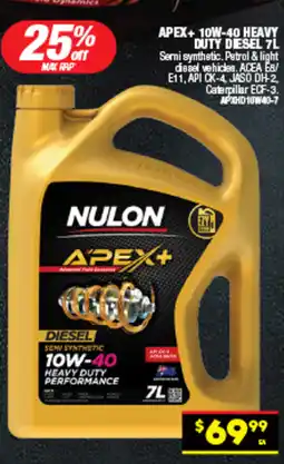 Autopro Apex+ 10w-40 heavy duty diesel offer
