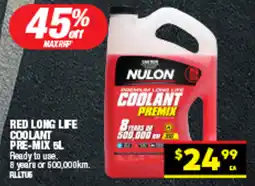 Autopro Red long life coolant pre-mix offer