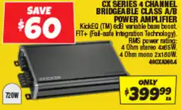 Autobarn Cx series 4 channel bridgeable class a/b power amplifier offer