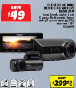 Autobarn Ultra hd 4k dual recording wifi gps dash cam offer