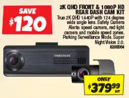 Autobarn 2k qhd front & 1080p hd rear dash cam kit offer