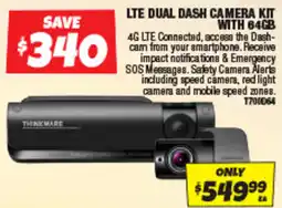 Autobarn Lte dual dash camera kit with 64gb offer