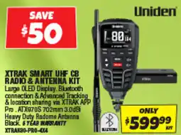 Autobarn Xtrak smart uhf cb radio & antenna kit offer