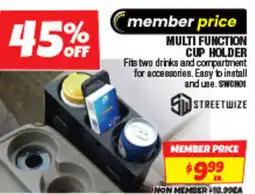 Autobarn Multi function cup holder offer