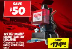 Autobarn 12v dc 100amp smart battery isolator offer