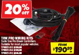 Autobarn Tow pro wiring kits offer