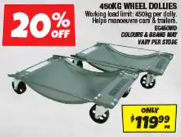 Autobarn Wheel dollies offer