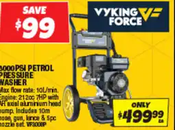Autobarn 3000psi petrol pressure washer offer