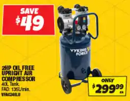 Autobarn 2hp oil free upright air compressor offer