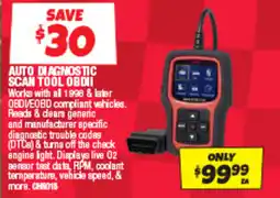 Autobarn Auto diagnostic scan tool obdii offer