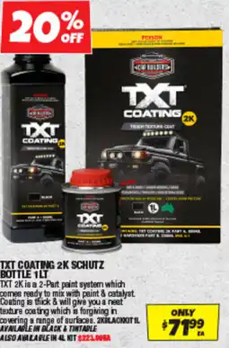 Autobarn Txt coating 2k schutz bottle offer