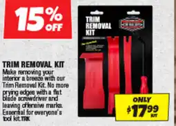 Autobarn trim removal kit offer