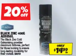 Autobarn Black zinc aerosol offer