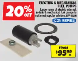 Autobarn Electric & mechanical fuel pumps offer