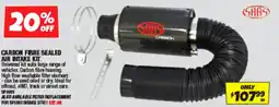 Autobarn carbon fibre sealed air intake kit offer