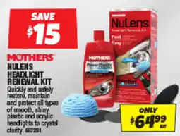 Autobarn Mothers nulens headlight renewal kit offer