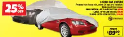 Autobarn 3 star car covers offer