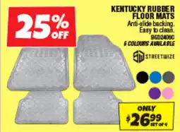 Autobarn Kentucky rubber floor mats offer