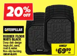 Autobarn Rubber floor mats black offer