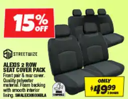 Autobarn Alexis 2 row seat cover pack offer
