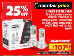 Autobarn Direct fit globes offer