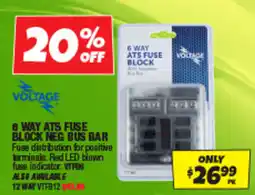 Autobarn 6 way ats fuse block neg bus bar offer