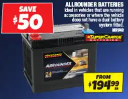 Autobarn Allrounder batteries offer