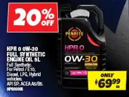 Autobarn Hpr 0 0w-30 full synthetic engine oil offer